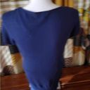 Cache  size medium blue top cap sleeve bust 38 inches length 27 inches Photo 4