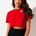 Kappa NWOT  Red Logo Tape Cropped Top Photo 4