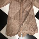 Vintage 70s 80s 3K Fashion DiscoGold Fishnet Mesh Long Jacket Duster Tunic sz L Size L Photo 6