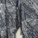 DKNY  Straight Leg Drapey Pants Printed Tie Pull On Navy Blue Ikat NWT SZ Medium Photo 7