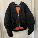 Missguided  Fanny Lyckman Reflective Puffer Jacket orange OVERSIZED US Size 6 Photo 0