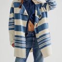 We The Free  FP Acadia Striped Oversized Long Line Wool Sporty Cardigan XS S Photo 0