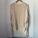 Pink Lily  Oversized Beige Chunky Knit Cardigan Size L Photo 6