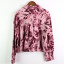 Abound  Crop Fleece Snap Button Tie Dye Purple XL Photo 6