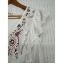 JODIFL  Sz S NWOT White Baby Doll Top Blouse Embroidered Flutter Sleeves Boho Photo 7