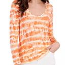 Inc international  Concepts Scoop-Neck Top Tie-Dye Orange/White NWT Small Photo 0