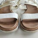 Cole Haan  White Clear Band Platform Grand Os‎ Capri Sandals Size 9.5B Strappy Photo 3