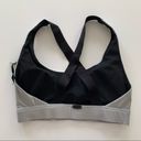 Koral  Silver & Black Criss Cross Back Sport Bra XS Photo 5