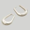 Madewell NWT  Droplet Large Hoop Earrings Silver Photo 0