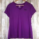 FILA Purple Fitted V Neck Tee Photo 0