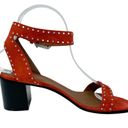 Givenchy  “Elegant” Suede Studded Strap Ankle Wrap Block Heel Sandals size 38 Photo 9