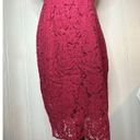 Merokeety  dress NWT Red Lace MIDI Sz M Party Summer Casual Formal Gorgeous Photo 4