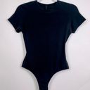 SKIMS  Cotton Jersey T-shirt Bodysuit in Soot Black Size Medium Photo 4