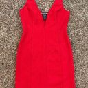 Paper Dolls Paper Doll red deep v neck dress Photo 0