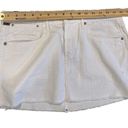 Citizens of Humanity  Skirt Womens Small (28) White Mini Raw Edge Y2K 90s C of H Photo 5