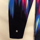 Sweaty Betty  London Power Leggings 7/8 Black Red Blue Strobe Pocket Size Small Photo 6