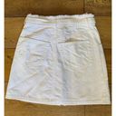 ALC Frank A.L.C. Christie Tie Waist Zip Front Denim Skirt Eggshell Women's Size 0 Photo 6