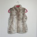 Banana Republic  Faux Fur Animal Print Vest Photo 4