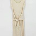 The Row Rita Scoop Neck Ribbed Knit Sleeveless Sweater Tank Dress Cream Midi S Photo 0