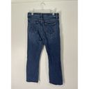 MOTHER Denim  The Insider Crop Step Fray In Girl Crush Blue Jeans Size 29 Photo 2