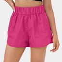 Halara NEW  Barbie Pink High Waisted Dolphin Hem Casual Shorts Lined Photo 0