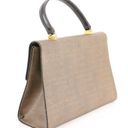 Fendi Authentic Vintage  Oatmeal Coated Canvas Logo Top Handle Handbag Photo 2