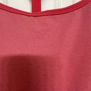 Lululemon  Power Y Tank in Coral Pink Stripe with built in bra - Size 6 Photo 10