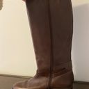 Ralph Lauren Tall Brown Boots With Gold Buckles Photo 6