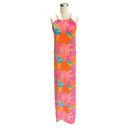 Trina Turk NWT  Milan Gingko floral halter maxi dress pink blue orange size XL Photo 2