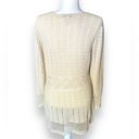 Nine West Vintage  *Rare* Linen Blend Crochet Cardigan Sweater Photo 5