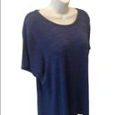 Nine West  Soft Spun Short Sleeve Blue Speckled Tee Size XXL Supersoft Stretch Photo 3