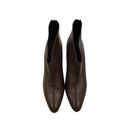 Manolo Blahnik  Brown Semi Pointed Toe Leather Heeled Ankle Booties Size 37 US 7 Photo 7