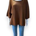 Time And Tru  Women’s Boatneck Sweater Brown Loose Large (12-14) Photo 3