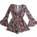 American Eagle floral long sleeve romper Photo 0