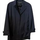 Anne Klein Great condition Ann Klein Navy Blue 100% Polyester Short Trench Coat Size 10. Photo 0