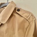 Abercrombie & Fitch Abercrombie Women's Short Cropped Trench Coat - Tan, M Photo 6