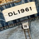 DL1961  Patti High Rise Straight Jeans in Vibrant Cropped Distressed Size 26 Photo 10