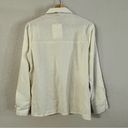 Oak + Fort  NWT 100% Linen Cream Button Up Shirt Collar Womens size XS Photo 6