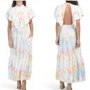 Young Fabulous and Broke NWT  Blue Cruz Maxi Tie Dye Short Casual Dress Photo 1