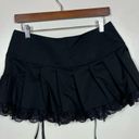 Dolls Kill  Widow SONG OF SADNESS PLEATED SKIRT Medium Lace Goth Witchy Black Photo 3