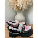 Dolls Kill  Koi Studded Furry Oxfords Size 6 Rainbow Platform Y2K Goth Punk‎ Photo 3