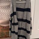 Sophie Rue Navy and gray stripped cardigan Photo 0