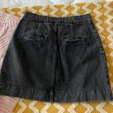 Free People Black Jean Skirt  Photo 3