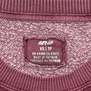 Aerie  Oversized Pullover Crewneck Sweatshirt Womens XS Maroon Photo 2