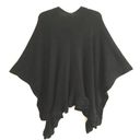 Apt. 9  Black fleece like cape one size Photo 1