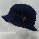 Vintage Y2K Bucket Hat Blue Corduroy Adult Medium/Large Cotton Preppy Outdoors Photo 0