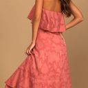 Lulus Floral Strapless Midi Dress Photo 1