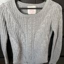 SO Perfect Pullover Sweater Knit Gray Fitted Photo 1