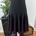 Tommy Hilfiger  Womens Black And Purple Sleeveless Fit & Flare Dress 6 Photo 7