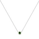 Brilliance Haus of  .925 Silver 1/2 Cttw Green Diamond 18" Pendant Necklace Photo 5